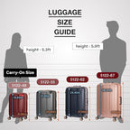 LEGEND WALKER Hardside Expandable Zipper Luggage, 5122-55-GR - Image 6