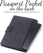 Genuine Leather Passport Case, RFID Passport Cover - Image 4