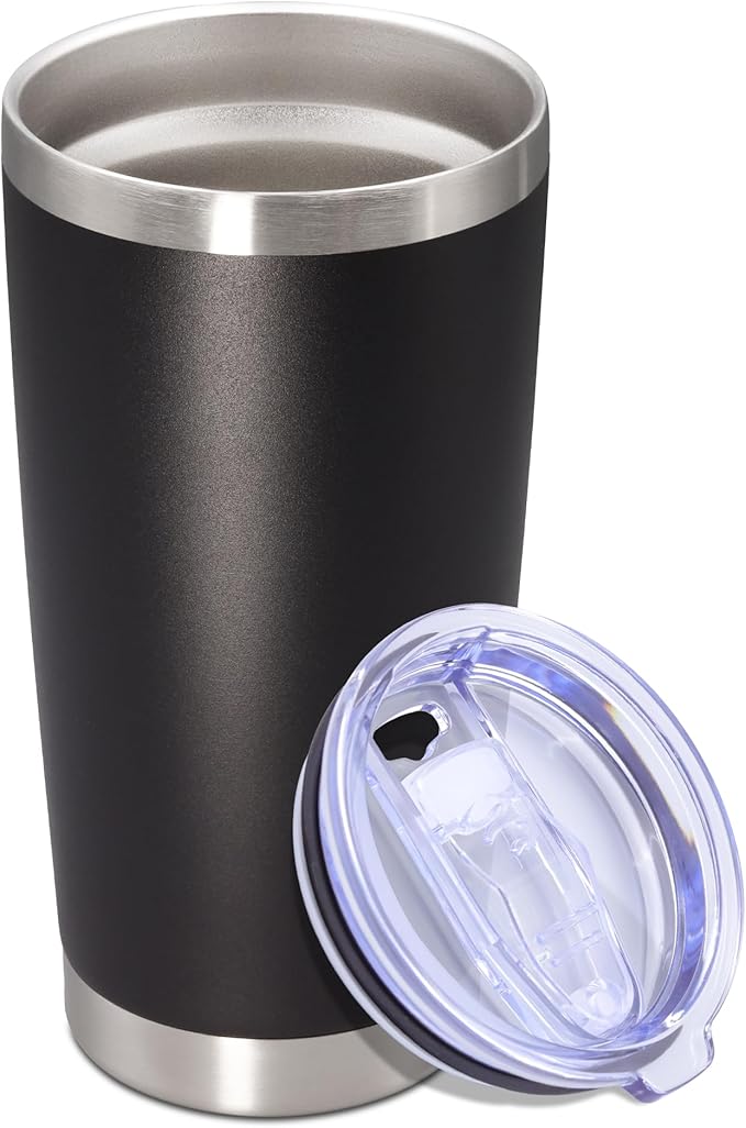 20 oz Tumbler with lid Double Wall Vacuum Insulated Tumblers Stainless Steel by Providethebestproducts
