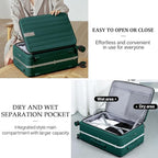 Hanke 20 Inch Carry On Luggage Aluminum Frame Front Opening Rolling Suitcase PC - Image 4