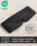 Zenssia Satin Sleep Mask for Women and Men, Lightweight Padded Eye Mask - Image 3