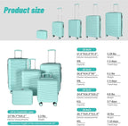 5-Piece Luggage Set, Lightweight ABS+PC Hard Shell Suitcase - Image 2