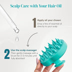 HEETA Hair Scalp Massager Shampoo Brush 2 Pack, Soft Silicone Bristles to Remove Dandruff, Waterproof Hair Scrubber for Both Wet Dry Use, Suitable for Men & Women (Green & Pink)