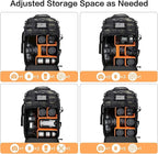 MOSISO Camera Backpack, DSLR/SLR/Mirrorless Photography Tactical Camera Bag Case - Image 3