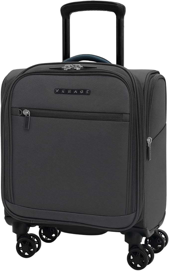 Verage Under Seat Luggage with Wheels, Softside Small Suitcase Spinner Carry On by VERAGE