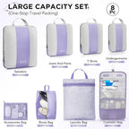 8 Set Compression Packing Cubes - Image 2