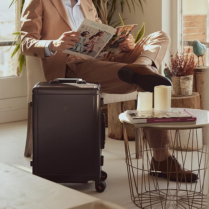 LEVEL8 Gibraltar Aluminum Zipperless Luggage 20 Inch, Hardside Carry on - Image 2