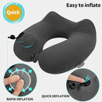 2 Pack Inflatable Travel Neck Pillows - Image 2