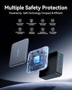 270W USB C Charger Block, Rocoren 6 Port Multi USB-C Charging Station, 100W PD - Image 5