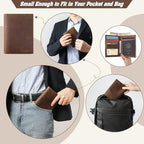 Jack&Chris Leather Passport Holder RFID Blocking Passport Travel Wallet Cover - Image 7