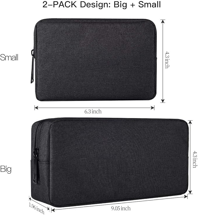 imComor Universal Electronics Accessories Case, Power Adapter, Laptop Mouse - Image 2