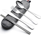 DEVICO Camping Utensils, Portable Travel Utensils by DEVICO