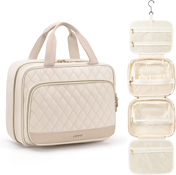 Travel Toiletry Makeup Bag for Women Hanging Toiletry Bag Cosmetic Organizer by MDODOStore