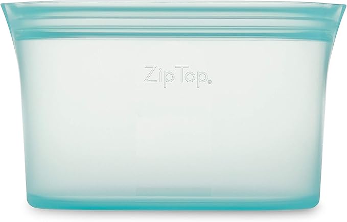 Zip Top Reusable Food Storage Bags | Small Dish | Silicone Meal Prep Container - Image 2