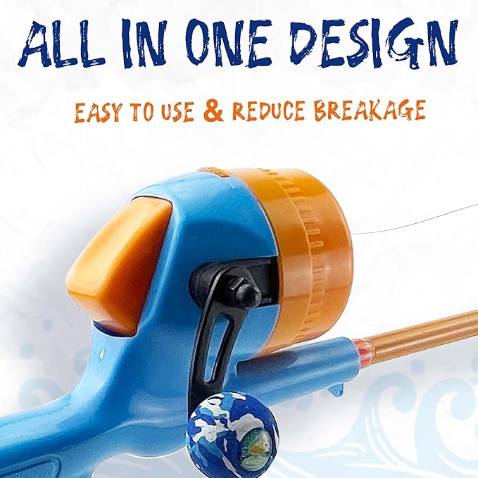 Kids Fishing Pole, Telescopic Fishing Rod, Toddler Collapsible Fishing Rod and - Image 3