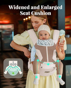 Baby Carrier Newborn to Toddler, 6-in-1 Baby Carrier, Adjustable Detachable - Image 3