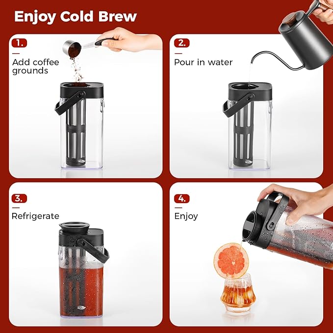 IKAPE 33.8oz Cold Brew Coffee Maker - Image 3