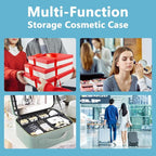 Travel Makeup Bag for Makeup Artists Large Makeup Case, - Image 6