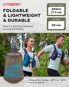 UTOBEST 200ml Soft Flask, 2 Pack Flexible TPU Hydration Water Bottle, - Image 7