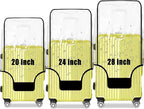 Clear PVC Luggage Cover 3 Piece Set, 0.2mm Thick Lightweight Waterproof by Gigabit