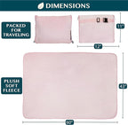 PAVILIA Travel Blanket Pillow, Soft Airplane Blanket 2-in-1 Combo Set, Plane - Image 6