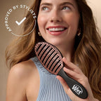 Wet Brush Ceramic Speed Dry Hair Brush, Black - Vented Design & Soft HeatFlex Bristles for Blow-Dry Safe Styling - Ergonomic Handle for Pain-Free Detangling - Hair Accessories for All Hair Types