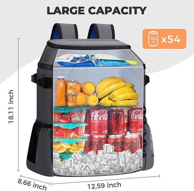 Heytrip Backpack Cooler 36/54 Cans Insulated Waterproof Cooler Bag - Image 8