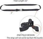 Buckle Straps with Metal Clips, Adjustable Nylon Straps with Buckles - Image 3