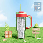 24 oz Metal Tumbler Cup for Girls: Easy Grip Handle, Leak-Proof when Sealed - Image 2