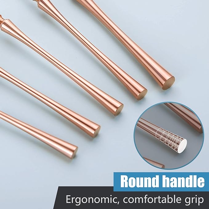 20-Piece Rose Gold Silverware Set - Image 5