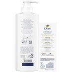 Dove Shampoo & Conditioner 2-in-1 + Dove Beauty Bar Soap 8-Pack – Deep Hydration for Revitalizing Dry Hair and Skin (9-Piece Set)