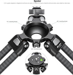 Leofoto LVC-193C Carbon Fiber Twin Leg Video Tripod+BV-15 Fluid Head - Image 7