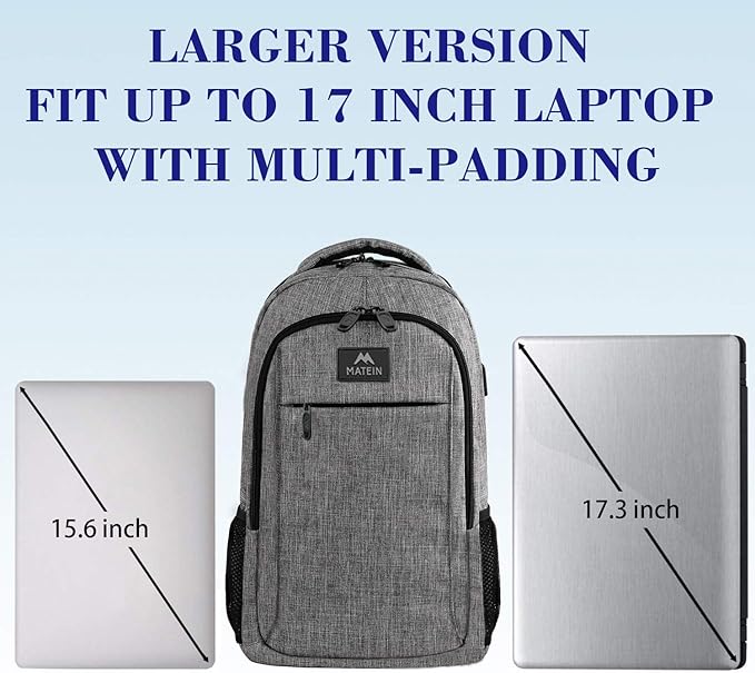 17 Inch Laptop Backpack, MATEIN TSA Large Backpack - Image 3