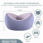 Skechers Women's Memory Foam Neck Pillow, Comfortable & Breathable Travel Pillow - Image 5