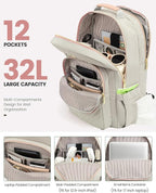 LOVEVOOK Laptop Backpack for Women, Travel Computer Work Bags - Image 2