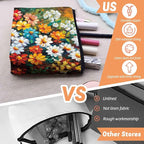 Cosmetic Bags Travel Makeup Toilet Case Waterproof Pouch for Women Girls 6.7X9.45inches - The Allure of Multicolored Wildflowers in Art