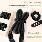 Yanibest Heatless Curls Overnight, Soft Heatless Hair Curler to Sleep in, No Heat Ribbon Wrap, Heatless Curling Set for Long Short Hair with Hair Scrunchies and Clip