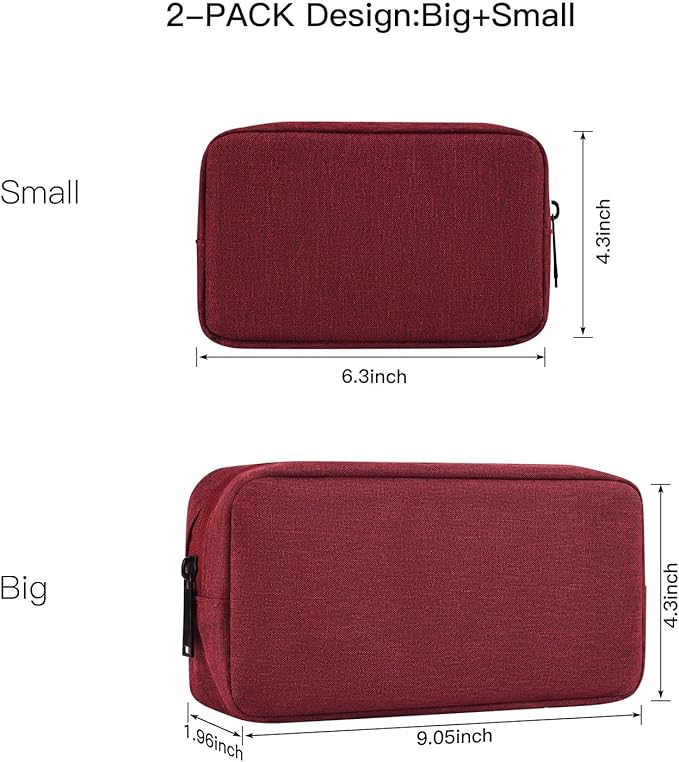 imComor Universal Electronics Accessories Case Bag, Power Adapter, Laptop Mouse - Image 2