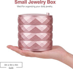 CONBOLA Travel Jewelry Case Box, Small Jewelry Organizer Earring Holder - Image 2