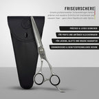 Professional Hair Cutting Scissors 6.5" - German High Carbon Steel Barber Shears with Convex Blades, Ergonomic Design for Salon & Home Use - Pius Lang