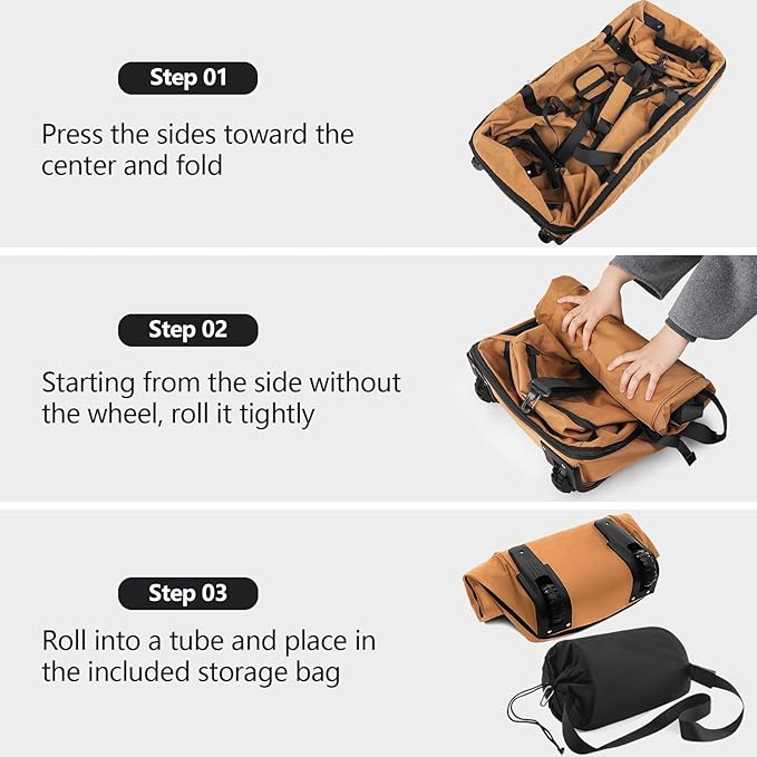 110L/140L Expandable Soft-Sided Foldable Duffle Bag - Image 3