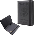 Melsbrinna Premium Leather Passport Holder Covers Case, Waterproof Rfid by Melsbrinna