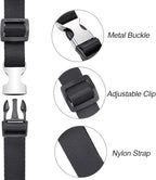 Buckle Straps with Clips, Adjustable Nylon Straps with Buckle, 4 Pack - Image 2