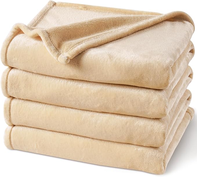 PHF Ultra Soft Fleece Blanket Queen Size, No Shed No Pilling Luxury Plush Cozy by PHF