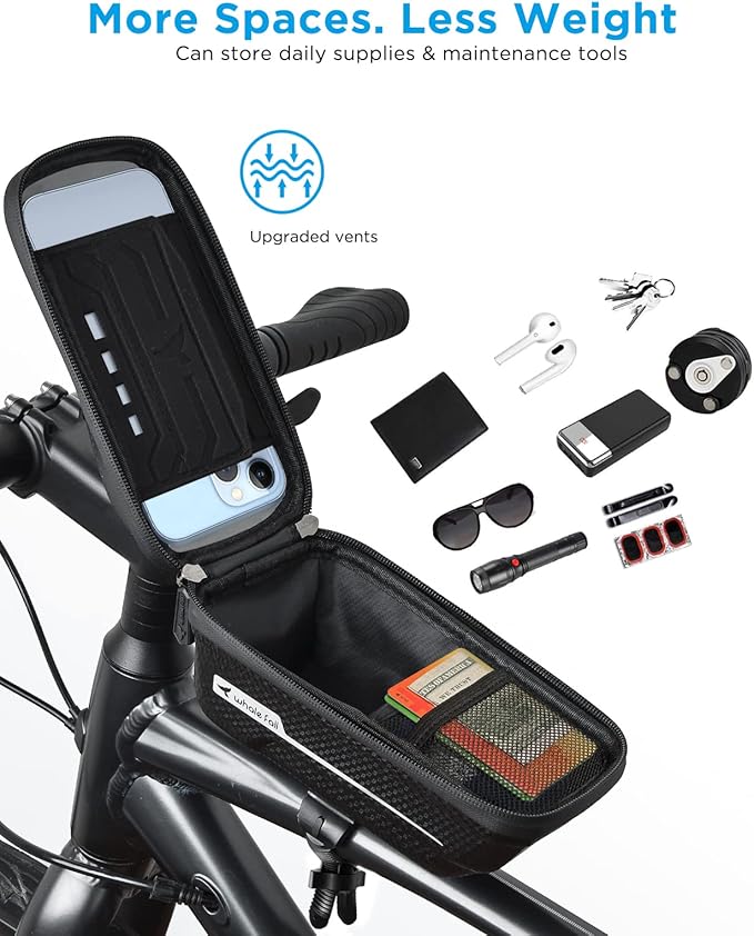 whale fall Quick Release Bike Frame Bag - Image 5