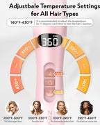 Thermal Round Brush, 1.5 inch Blowout Brush with Ceramic Barrel & Negative Ions Tech Makes Hair Smoother Get Natural Curls, Heated Styler Tool for All Hair Type, Dual Voltage