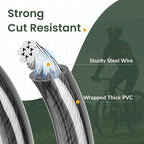 Titanker Bike Lock Cable, 12mm Thick Security Cable - Image 3