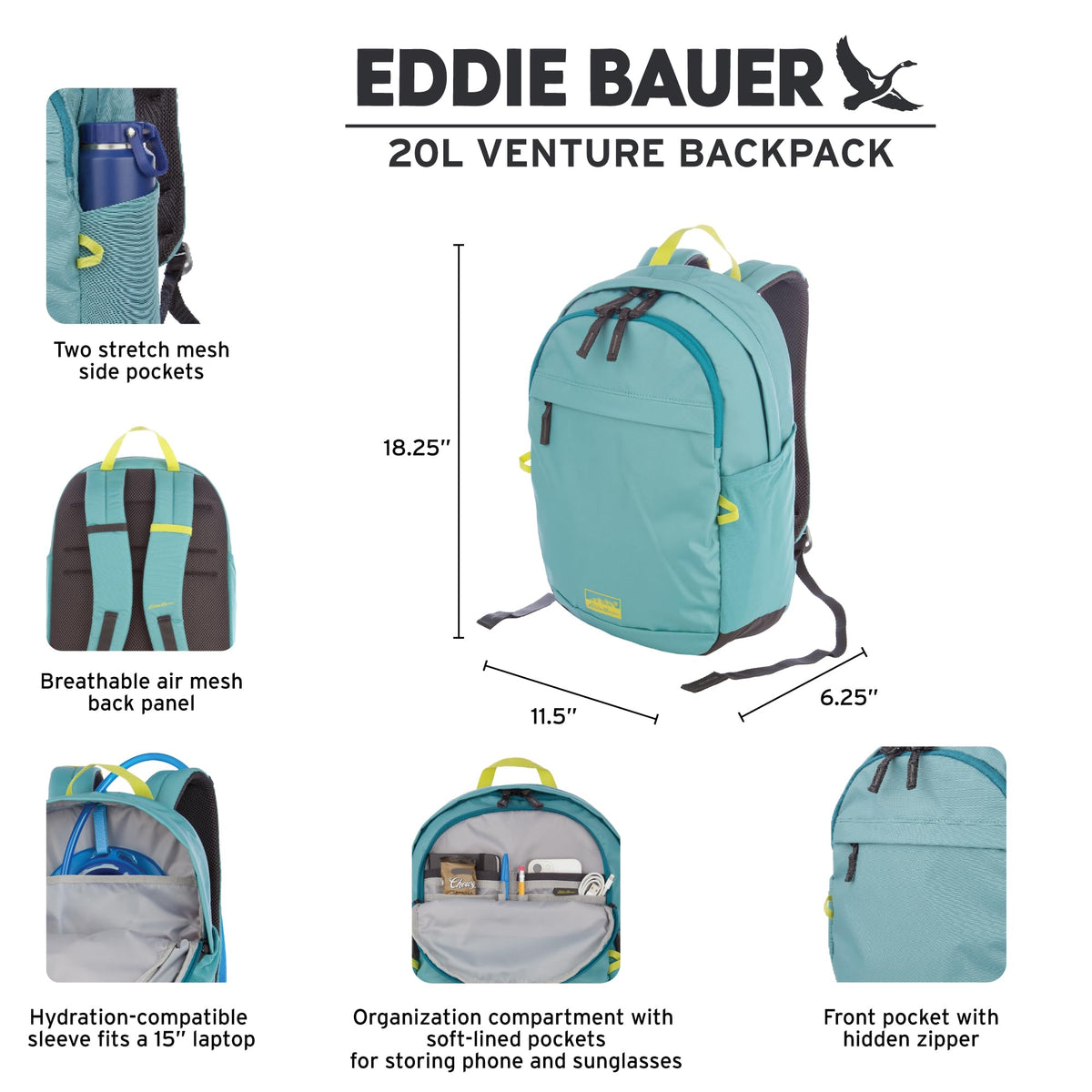20L Venture Backpack (20L / Dusty Jade)