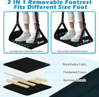 Yotako Airplane Foot Hammock-Removable Wide Bamboo Airplane Foot Rest - Image 3