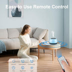300ML Essential Oil Diffuser - 8-Hour Aromatherapy with Remote Control, 7-Color LED Lights, 4 Timer Settings for Home